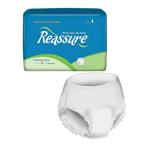 Home Delivery Incontinent Supplies - REUXWX - Reassure Underwear for Women, Maximum X-Large