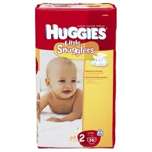 Kimberly Clark - 30525 - HUGGIES Little Snugglers Diapers, Step 2
