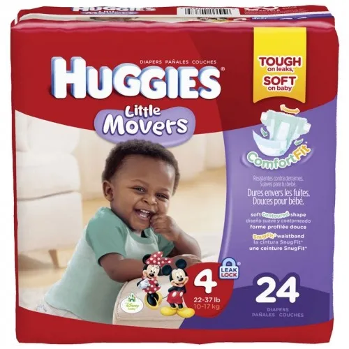 Huggies - 40767 - Huggies Little Movers Diapers Step 4 Jumbo Pack