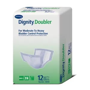 Hartmann - 30058 - Dignity Doubler, For Moderate to Heavy Protection, 13" x 24", White, 12/bg, 6 bg/cs