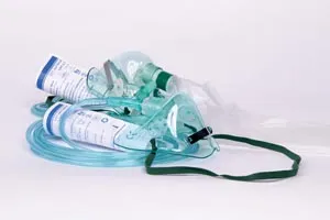 Amsino - AS74010 - Oxygen Mask, Adult, Standard, Medium Concentration with 7 ft Tubing, 50/cs