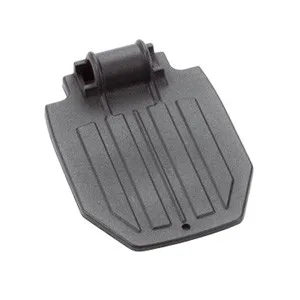 Invacareoration - 44200X027 - Aluminum Footplate Medium, 7-3/4" X 6", Black