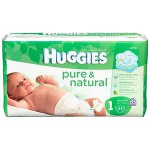 Kimberly Clark - 14243 - HUGGIES Pure and Natural Baby Diaper, Step 4