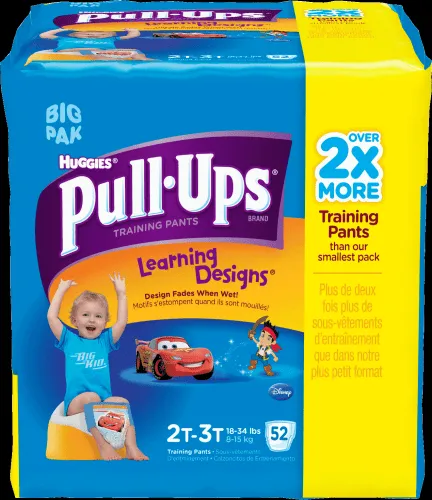 Kimberly Clark - From: 41248 To: 48226  PULL UPS Learning Designs Training Pants, 2T 3T Boy, Big Pack