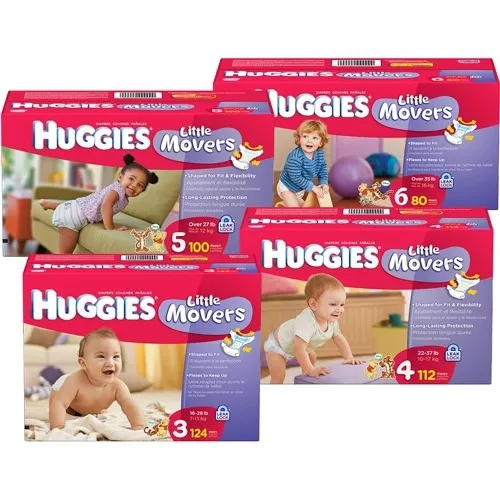 KIMBERLY CLARK - From: 10518 To: 62718  Unisex Baby Diaper Huggies Snug & Dry Size 4 Disposable Heavy Absorbency