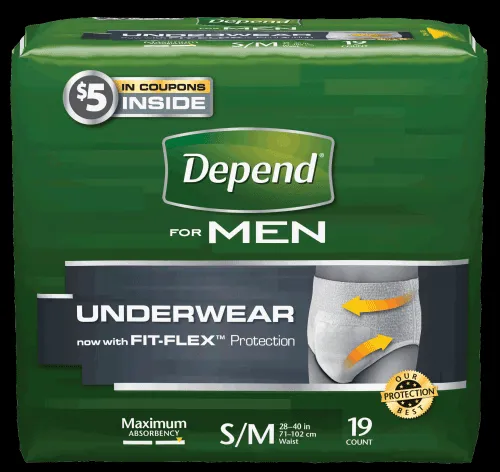 Kimberly Clark - 13407 - Depend Super Plus Absorbency Underwear for Men