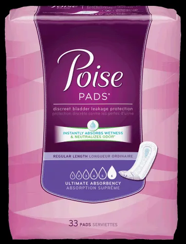 Kimberly Clark - 33590 - Depend Poise Pads Extra Plus Absorbency