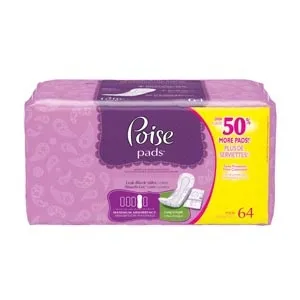 Kimberly Clark - 34104 - Poise Bladder Control Pad Poise 15.9 Inch Length Heavy Absorbency Sodium Polyacrylate Core One Size Fits Most