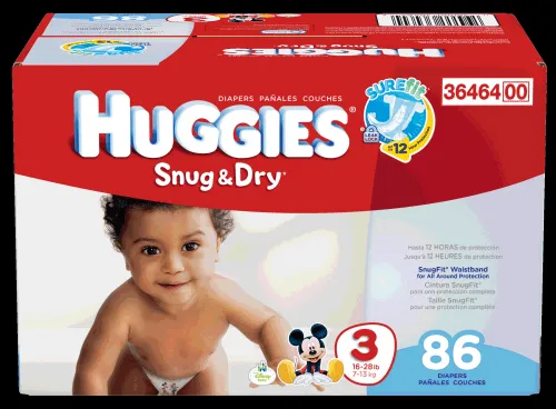 Kimberly Clark - 36464 - HUGGIES Snug and Dry Disposable Diapers