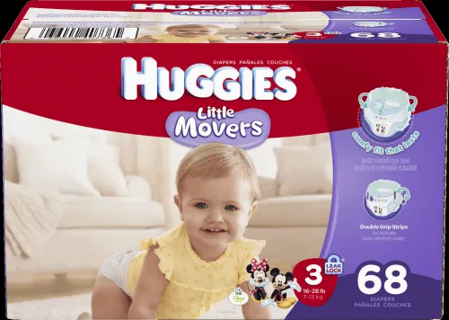 Huggies - 40766 - HUGGIES Little Movers Diapers, Step 3, Jumbo Pack