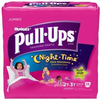 Kimberly Clark - 41265 - Pull ups Night time Girls Training Pants, 32 40 Lbs, 3t 4t Jumbo Pack