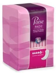 Kimberly Clark - From: 42413 To: 42414  PoiseBladder Control Pad Poise 14.3 Inch Length Heavy Absorbency Absorb Loc Core One Size Fits Most