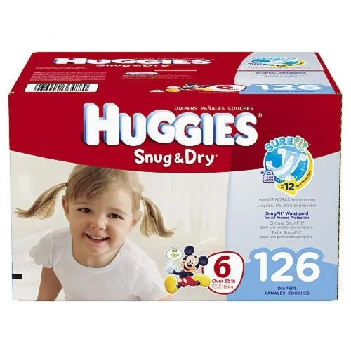 Kimberly Clark - From: 43080 To: 43095  HUGGIES Snug and Dry Diapers, Mega Colossal Pack, 44 Count
