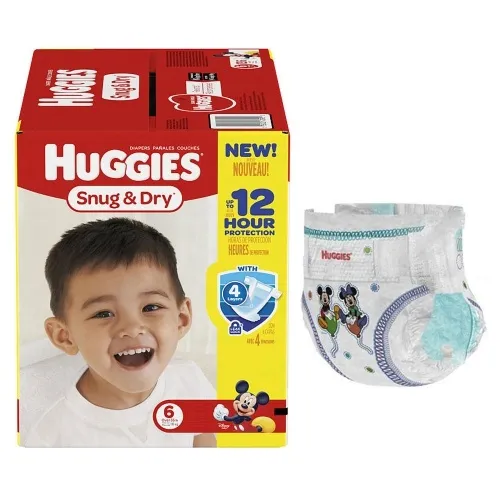 Kimberly Clark - 43095 - HUGGIES Snug and Dry Diapers Mega Colossal Pack