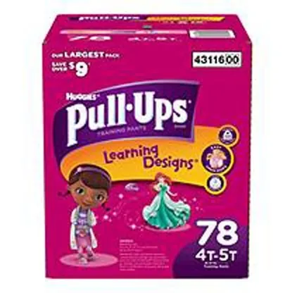 Kimberly Clark - 43116 - Toddler Training Pants Pull-Ups&reg; Learning Designs&reg; Pull On 4T - 5T Disposable Heavy Absorbency