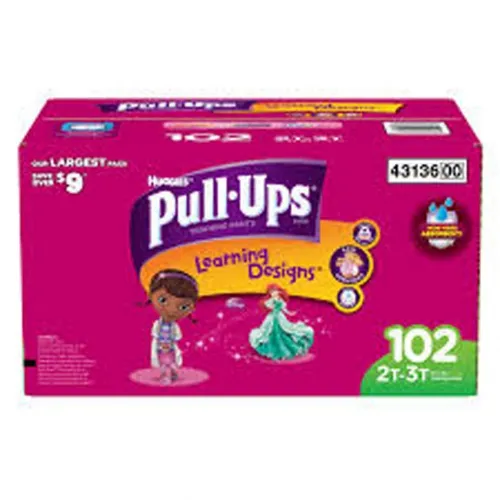 Kimberly Clark - From: 43136 To: 43137 - Toddler Training Pants Pull Ups&reg; Learning Designs&reg; Pull On 2T 3T Disposable Heavy Absorbency
