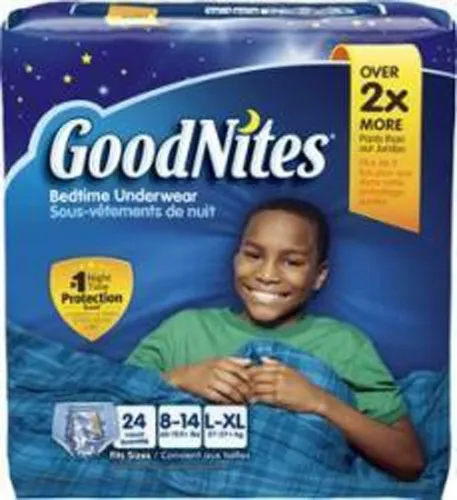 Kimberly Clark - 43364 - Youth Training Pants GoodNites&reg; Pull On Large / X-Large Disposable Heavy Absorbency