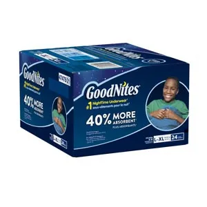 Kimberly Clark - From: 47477 To: 47479 - Goodnites Female Youth Absorbent Underwear GoodNites Pull On with Tear Away Seams Small / Medium Disposable Heavy Absorbency
