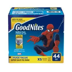 Kimberly Clark - GoodNites - From: 46760 To: 46761 - PANTS  INCONT GOODNITES BEDTIME YTH BOYS XSM (44/CS)