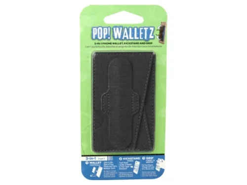 Kole Imports - En368 - Pop Wallet Black