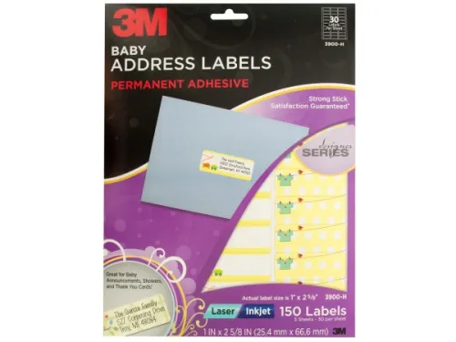 Kole Imports - OP628 - 3m Baby Address Labels Pack