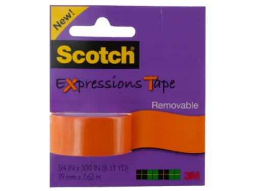 Kole Imports - OP647 - Orange Scotch Expressions Removable Tape