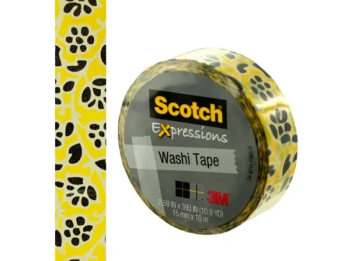 Kole Imports - OP776 - Scotch Expressions Flowers Washi Tape