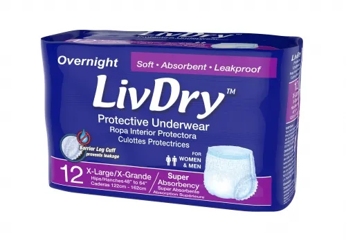 Livedo - LIV2186 bag - LivDry Overnight Protective Underwear XS (18 - 32)