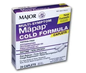 Major Pharmaceuticals - From: 006363 To: 006446 - Mapap, Cold Multi Symptom, 24s, Compare to Tylenol Multi Sympton, NDC# 00904 5786 24