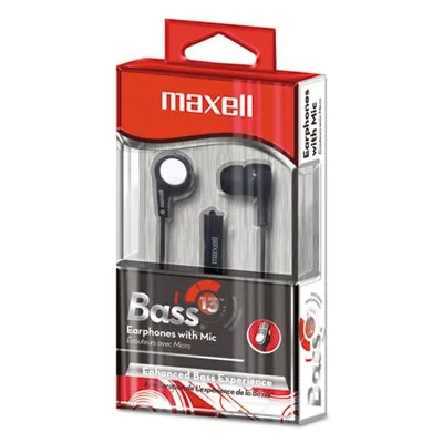 Maxellcorp - From: MAX199621 To: MAX199725 - B-13 Bass Earbuds With Microphone
