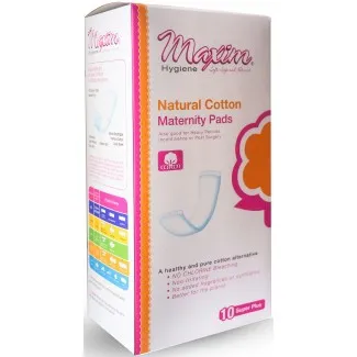 Maxim Hygiene - 1-230610-1 - Natural Cotton Straight Maternity Pads - Regular