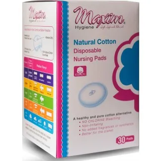 Maxim Hygiene - 1-726030-1 - Natural Cotton Nursing Pads - Disposable
