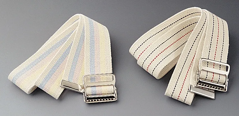 Medline - From: MDT821203 To: MDT828203 - Washable Cotton Material Gait Belts ith Stripes