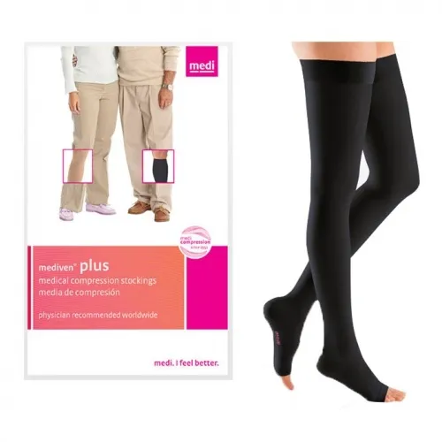 Medi - 10857 - Mediven Plus Thigh with Silicone Top Band, 20-30, Open