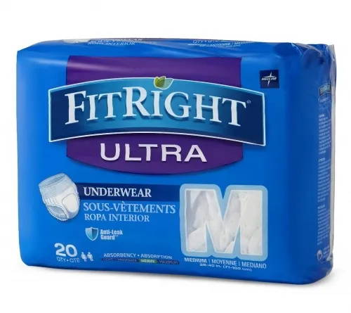 Medline - FIT23005A - FitRight Ultra Protective Underwear