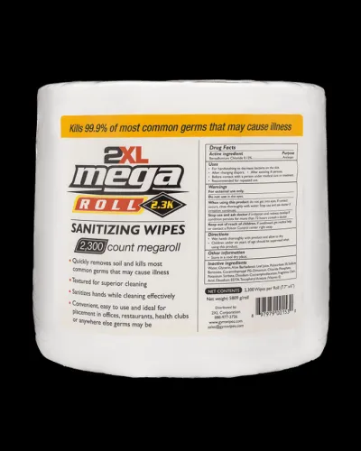 Milliken - GYM2XL422 - Mega Roll Sanitizng Wipes