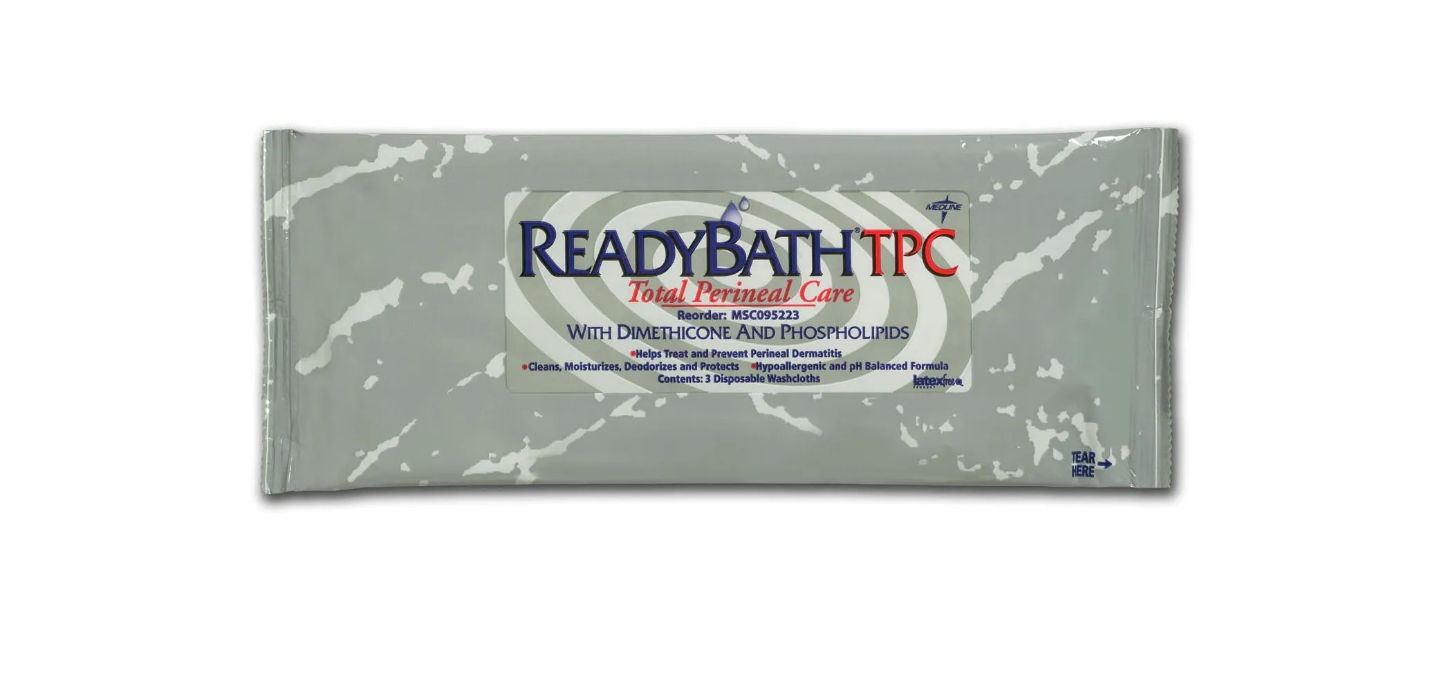 ReadyBath - Medline - MSC095223H - Aloetouch PROTECT Dimethicone Skin Protectant Wipes
