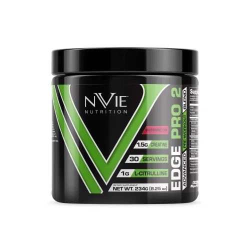 Nvie Nutrition - 633090441455 - Pre Workout Edge Pro 2 Watermelon 233g 30 Srv