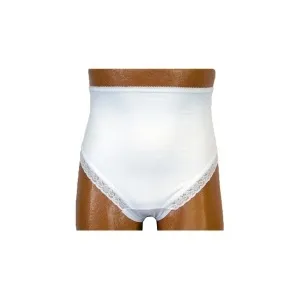 Team Options - Options - 880-04-LL-SP1 - Ostomy support barrier brief 880 with snaps, white, left, size 8/9, large.