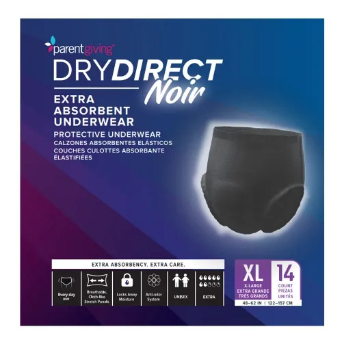 Parentgiving - PTGPG9304XL14 - Dry Direct Noir Extra Absorbent Underwear X-Large
