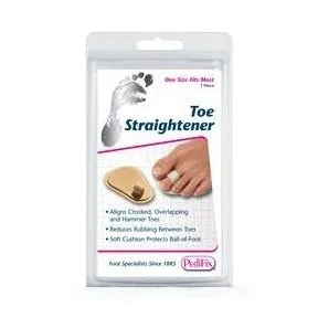 Pedifix - Podiatrists' Choice - P55/24 - Footcare  Toe Straightener, Universal, Soft, Cotton elastic Band, Dual layer Foam Padding, Interchangeable for Left or Right Foot
