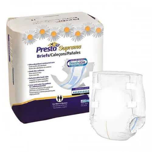 Drylock Technologies - ABB30050 - Presto Breathable Brief, Ultimate Absorbency, X-Large, 58"-64".