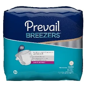 First Quality - Prevail Breezers - PVB-014/1 -  Unisex Adult Incontinence Brief  X Large Disposable Heavy Absorbency