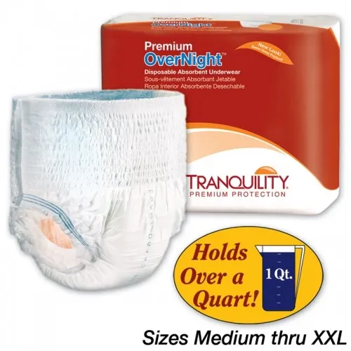 PBE - 2116 - Tranquility  Premium OverNight Pull On diapers (large) 64/Case