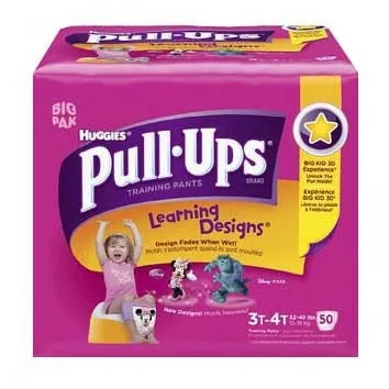 Kimberly Clark - 45149 - Pull-Ups Learning Designs Training Pants 3t-4t, Girl Big Pack