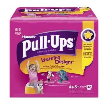 Kimberly Clark - 45150 - Pull-Ups Learning Designs Training Pants 4t-5t, Girl Big Pack