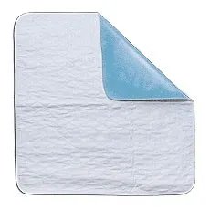 Cardinal Health - Med - ZRUP4452R - Cardinal Health Essentials 44" x 52" reusable underpad, ibex quilted. Non-slip, waterproof, PVC backing. Moderate absorbency 8 oz. soaker. Machine washable. Comes packed in a clear retail package.