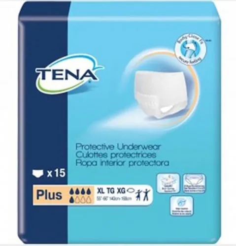 Sca Personal Care - 72341 - Adult Absorbent Underwear TENA&reg; Plus Pull On Large Disposable Moderate Absorbency