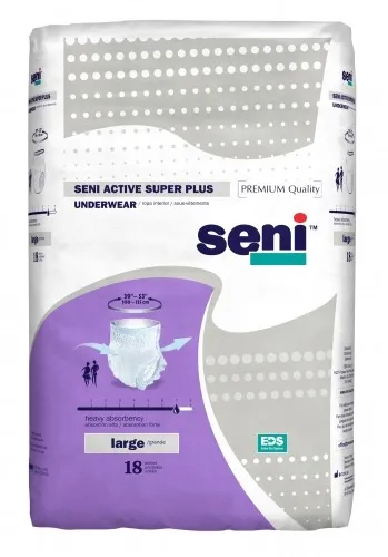 TZMO - Seni Active Super Plus - S-LA18-AP1 -  Unisex Adult Absorbent Underwear  Pull On with Tear Away Seams Large Disposable Heavy Absorbency