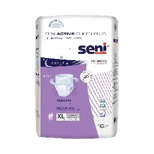 TZMO - Seni Active Super Plus - S-XL16-AP1 -  Unisex Adult Absorbent Underwear  Pull On with Tear Away Seams X Large Disposable Heavy Absorbency